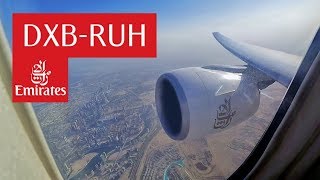 Emirates 777-300ER Dubai to Riyadh | طيران الإمارات من دبي إلى الرياض