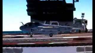 EA-6B Prowler sim trap on USS Ronald Reagan