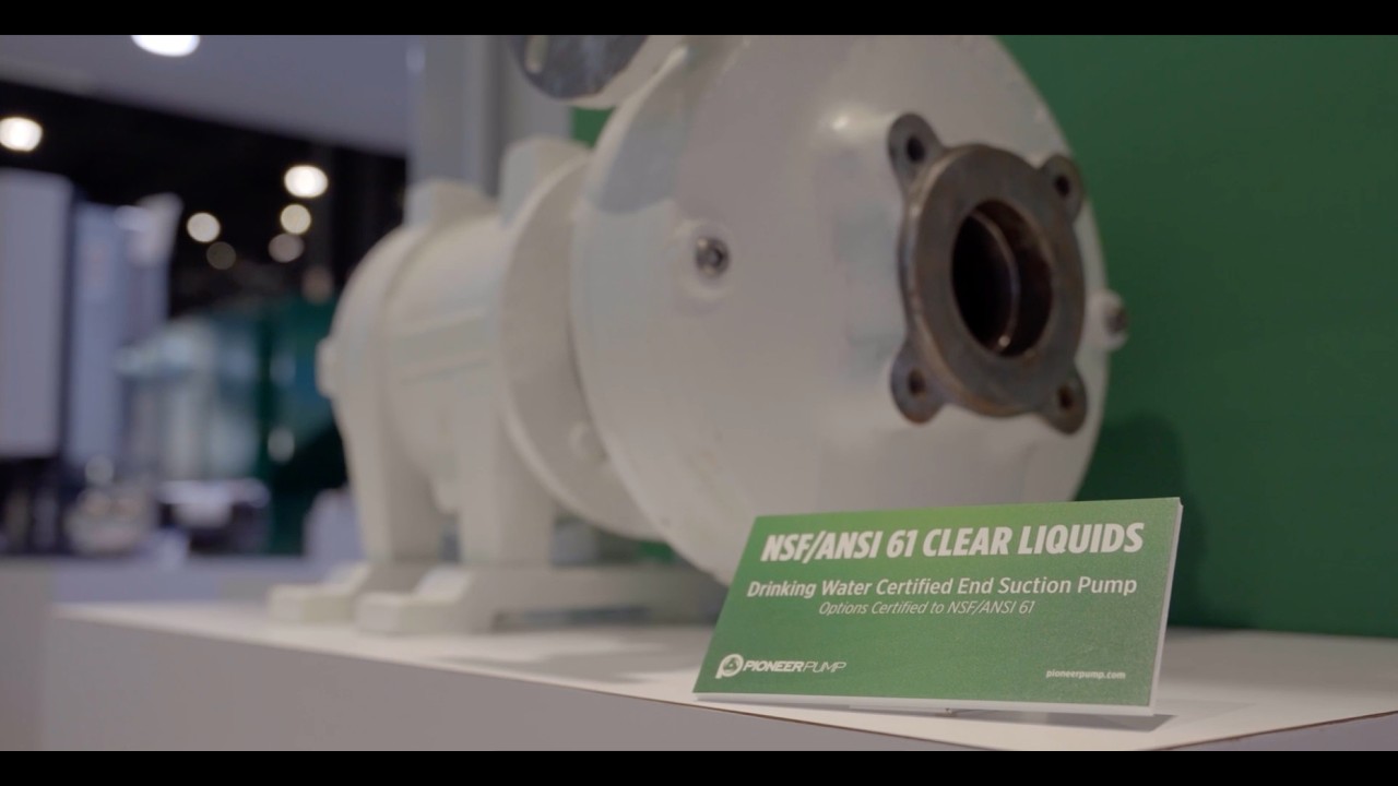 Drinking Water Certified End-Suction Pumps | Pioneer Pump @ WEFTEC 2025