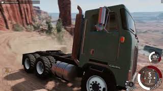 let's see how this offroad built cabover truck performs (beamng.drive)