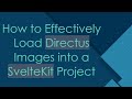 How to Effectively Load Directus Images into a SvelteKit Project
