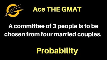 A committee of 3 people is to be chosen from four married couples