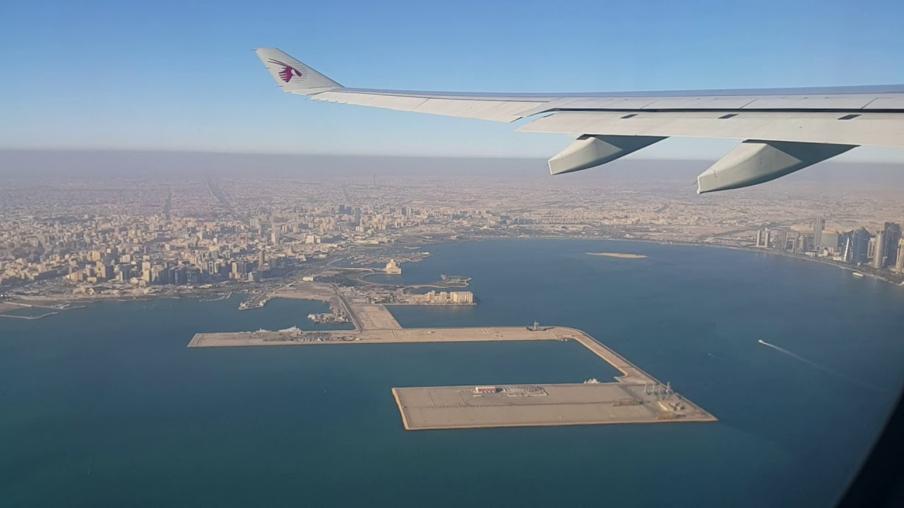 اقلاع القطرية A330 مطار حمد الدولي - قطر