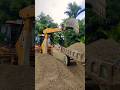 JCB is Cutting The little little Stone and Loading it on the tractor🚜. #shorts #ytshorts#jcb#tractor