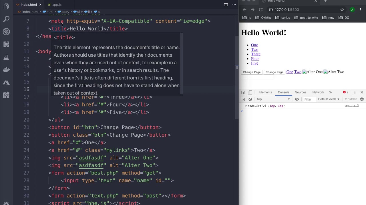 javascript queryselector || javascript method -... 37 QuerySelector - YouTube