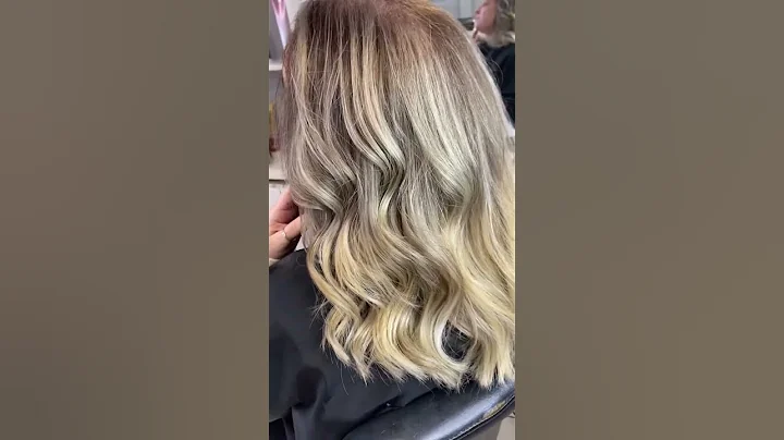 What a before and after #balayage #hairstylist #ba...