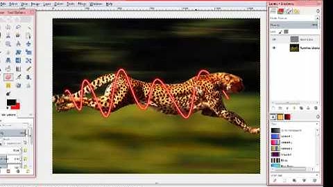 HOW TO CREATE NEON BEAMS ON GIMP