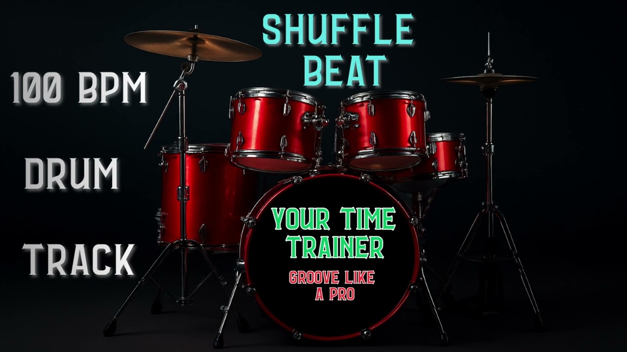 Shuffle Drum Beat 100 BPM -- Hit the Groove | Your Time Trainer
