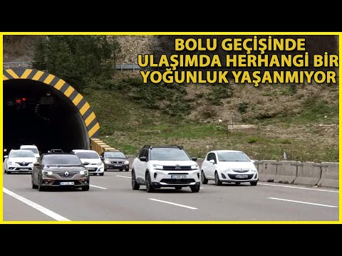 Bayram Dönüşünde Anadolu Otoyolu'nun Bolu Geçişinde Ulaşım Rahat