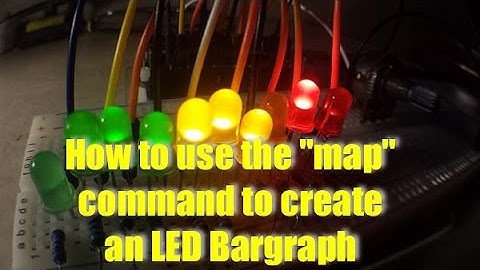 How to use the Arduino Map Command to create a Bargraph