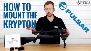 How To Mount The Pulsar Krypton To A Rifle Scope