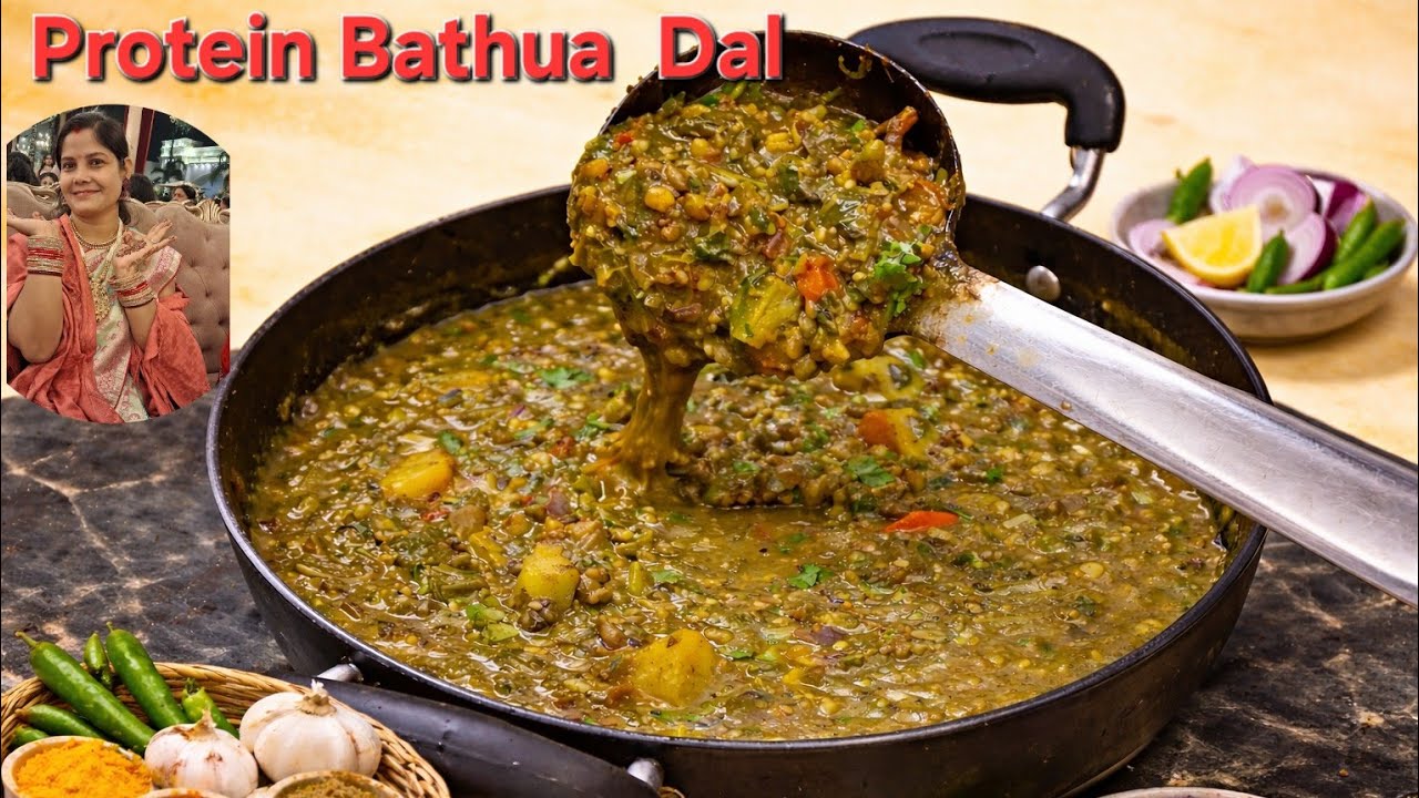 Village Style Bathua Moong Dal | Comfort Food Recipe”Light, Healthy & Delicious”