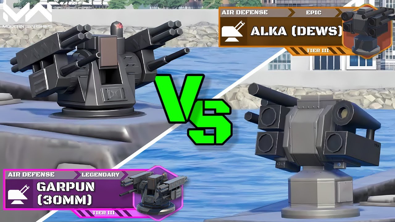 ALKA DEWS VS Buffed Garpun (30mm) | Air Defense Comparison | Modern Warships