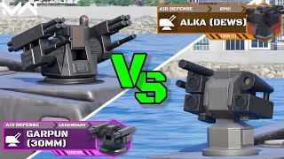 ALKA DEWS VS Buffed Garpun (30mm) | Air Defense Comparison | Modern Warships
