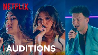 Maya Patel, Jenna Marquis and Christian Kirk | Building the Band Auditions | Netflix