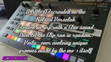 A.I. generated sounds on the Roland Verselab? Using Arp & random clip play - G Moodz Funk