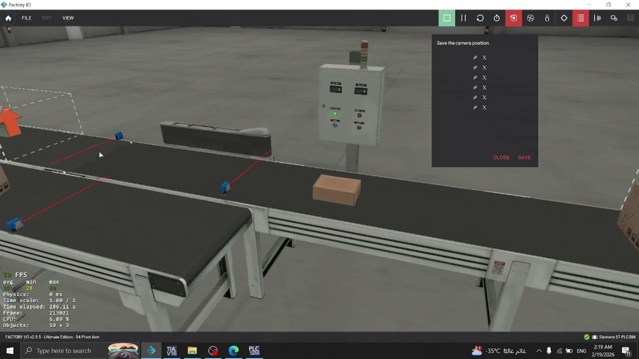 Pivot Arm Sorting with PLC S7-1200 | TIA Portal V16 + Factory IO | Ladder Diagram + Counters 🏭⚙️