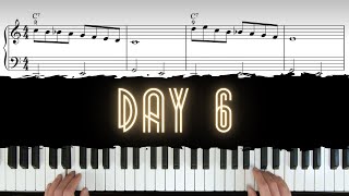 Day 6 - C, F &amp; G Bebop Scale From Every Scale Degree | 30 Day Jazz-Blues Piano Challenge