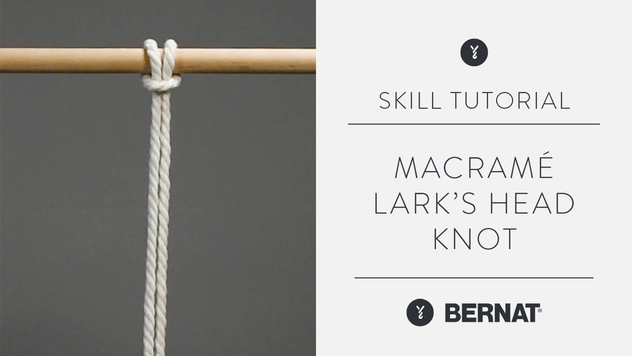 Macramé Tutorial Larks Head Knot YouTube
