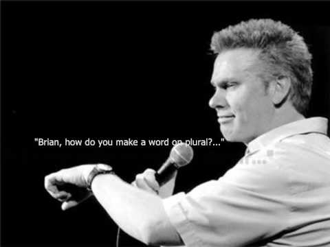 Brian Regan - "Stupid In School" (With some LYRICS)