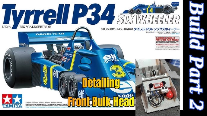 Tamiya - Tyrrell P34 Six Wheeler w/Photo-etched Parts, 1/12, 12036, cars, Plastic models, Plastic Model Kits