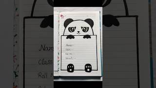 Cute panda front page design for project #fronpagedesign #borderdesigns #shorts Cute panda front page design for project #fronpagedesign #borderdesigns #shorts