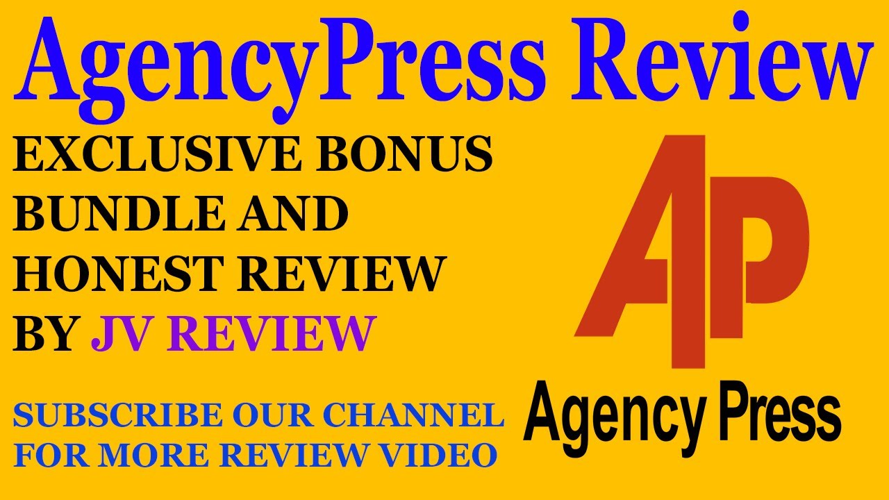 AgencyPress Review ▶ Watch AgencyPress Reviews ▶ JV Review