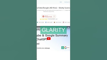 AI Tools - Discover Glarity - Summary for Google/YouTube: Streamlined Insights for ChatGPT! #shorts