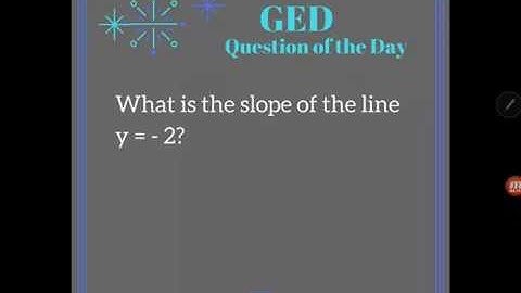 GED Math: Find Slope When Given an Equation Example 2