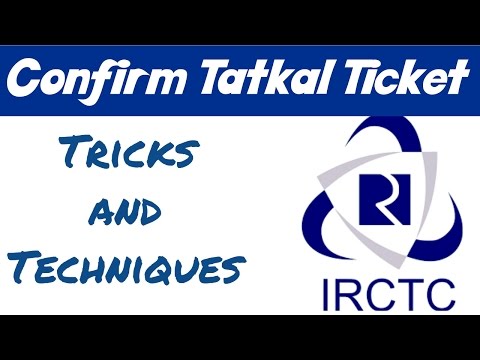 Following tips will help you in booking confirm ticket tatkal quota through irctc website: create more than one credentials for logging on to websit...