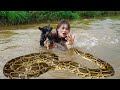 Python attacks puppy  rescues  puppy  builds a birdhouse  country life