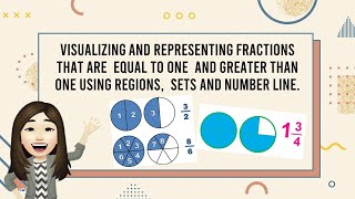 Visualizing and Representing Fractions that are  Equal to One  and Greater than One