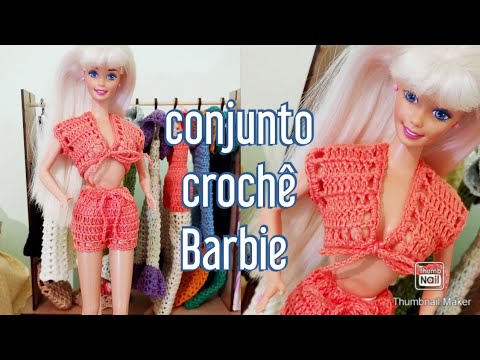 Roupa de boneca em crochet #barbie #doll #clothes