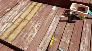 Cheapest way to fix old deck, no money!!!