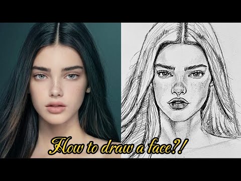 Loomis Method Portrait Face:How to Draw a Face beginners tutorial - YouTube