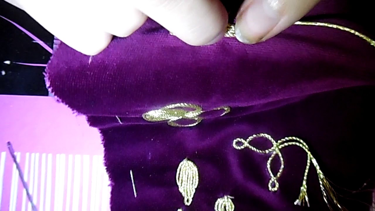 fatla a la main غرزة القناوية او البلوطة بالفتلة باليد