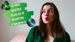 15 Mini Gestes Écolos À Adopter Durgence