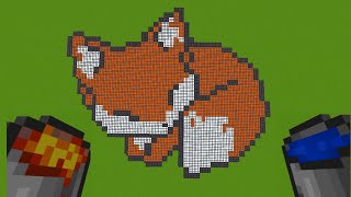 How To Draw in Minecraft ? | Pixel Art | Сute Fox