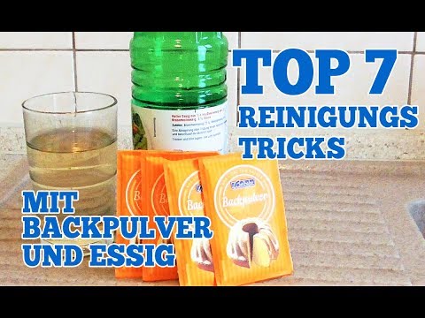 Top 7 Reinigungs Tricks mit Backpulver und Essig für Zuhause