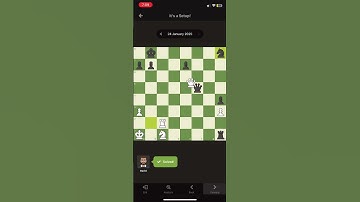 Chess.com daily puzzle 24 Jan 2025 #shorts #chess #chesscom #chesspuzzle It’s a Setup!