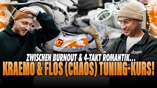 JP Performance - Kraemo \u0026 Flos (Chaos) Tuning-Kurs! Zwischen Burnout \u0026 4-Takt Romantik!