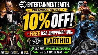New Entertainment Earth statue sale 10% off free USA shipping code Earth10 links in description 