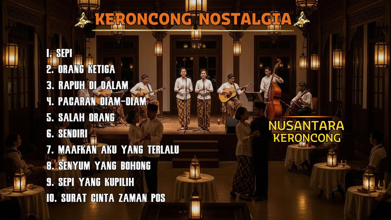 Keroncong Indonesia Musik Tempo Dulu | Musik Indonesia Tempo Lama yang Damaidan Tenang