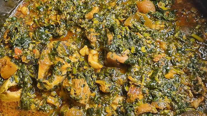 How To Make Vegetable Soup with Ugu(pumpkin leaf) and Waterleaf