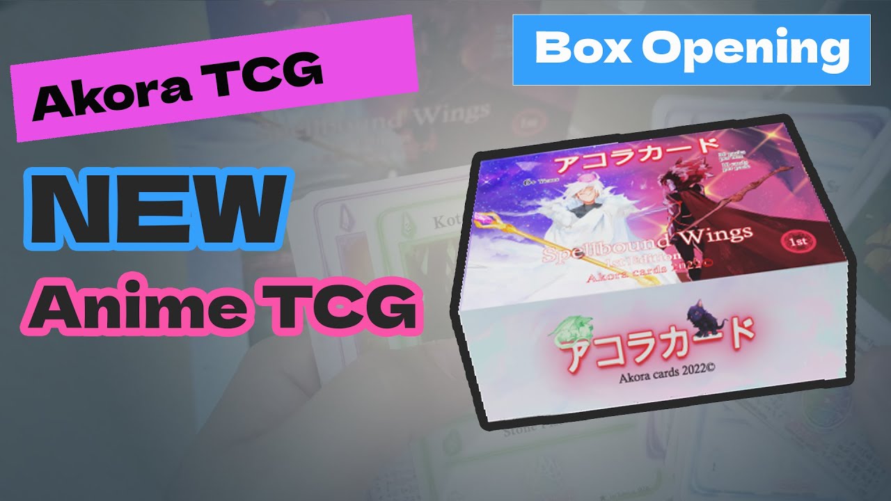 Akora TCG Spellbound Wings 1st Edition Booster Box Opening NEW ANIME TRADING CARD GAME YouTube