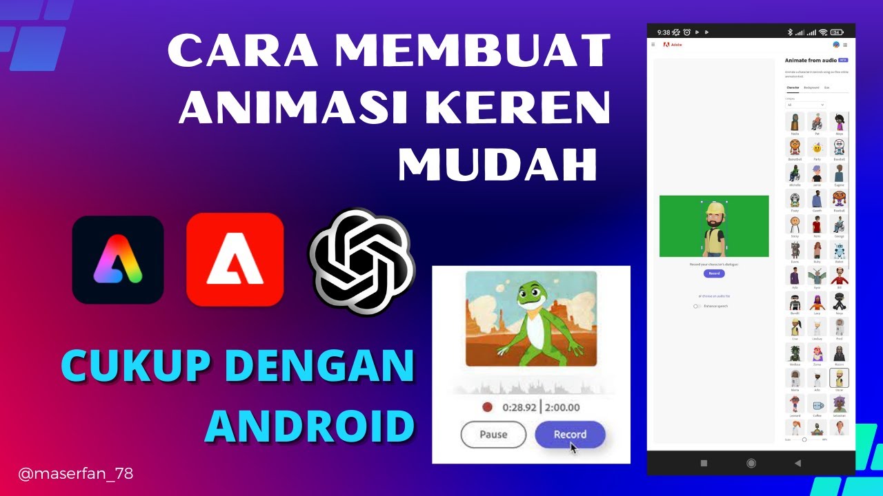 Terbaru" Animate From Audio" Aplikasi pembuat Animasi Keren dan Mudah ...