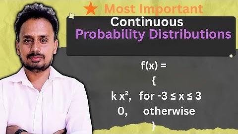 Continuous Probability Distribution | Find k, P(1 to 2), P(X up to 2), P(X above 1) | 