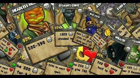 Wizard 101 All Learnable Death Spells (1-170)