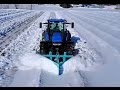 十勝の冬の風物詩 トラクター『雪割り』作業 New Holland TM155 |Tractor Snow Plow | DJI Mavic Pro 4K 空撮 | FM750 RTK
