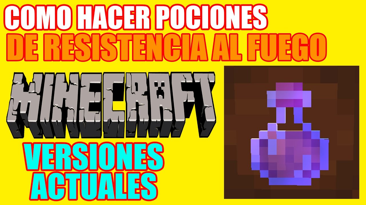 Como hacer pociones de resistencia al fuego-Minecraft - YouTube